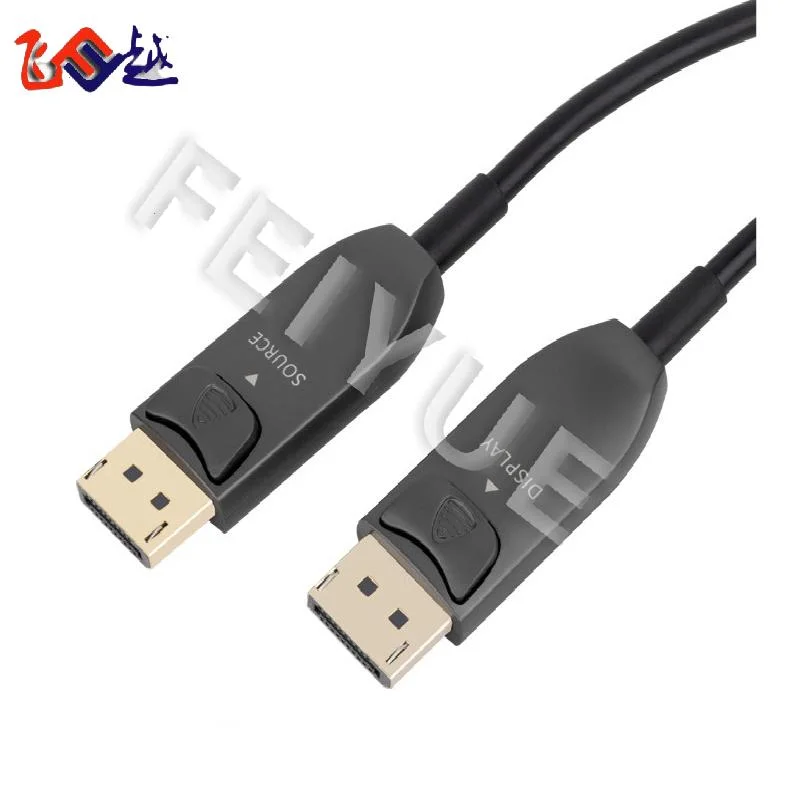 5m 10m 100m Factory Supply 4K/120Hz 4K/144Hz 8K/60Hz Male to Male Aoc Fiber Optical Displayport Cable