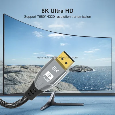 1.5m Dp1.2 디스플레이 포트 케이블 남성 - 남성 4K 60Hz 디스플레이 포트 케이블