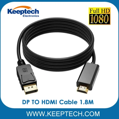 도매 DP - HDMI 케이블 1.8m Displayport 남성 - HDMI 남성 케이블 1080P