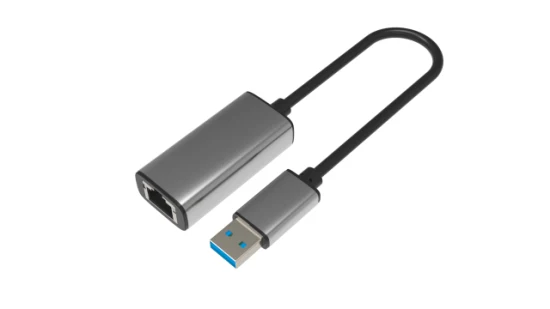 알루미늄 합금 스페이스 그레이 이더넷 LAN 인터넷 기가비트 이더넷 네트워크 100/1000Mbps USB BC 유형 2.0 3.0 3.1 - MacBook용 RJ45 케이블