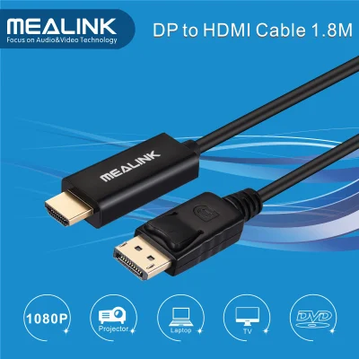 1.8m 금도금 디스플레이포트 DP-HDMI 케이블